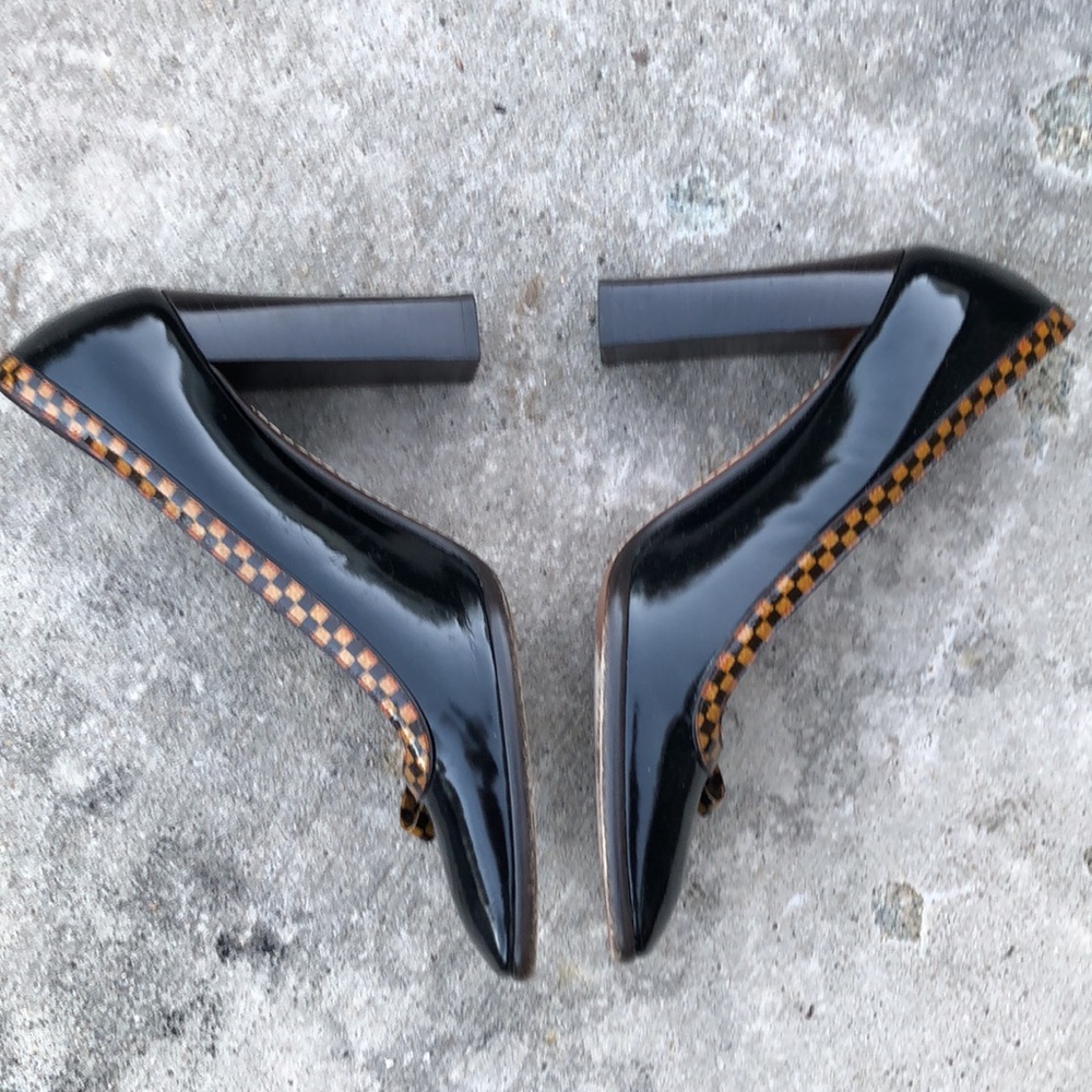 Louis Vuitton Veau Vernis Shine Pumo 10CM - Picture 3 of 7